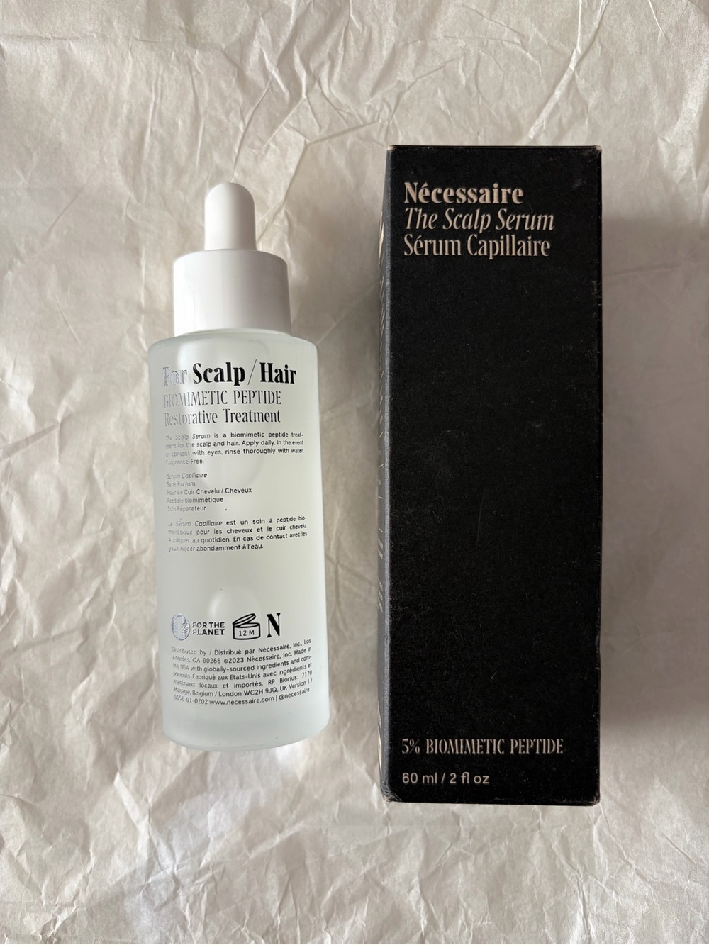 Necessaire The Scalp Serum 5% Biomimetic Peptide Treatment 60ml NIB